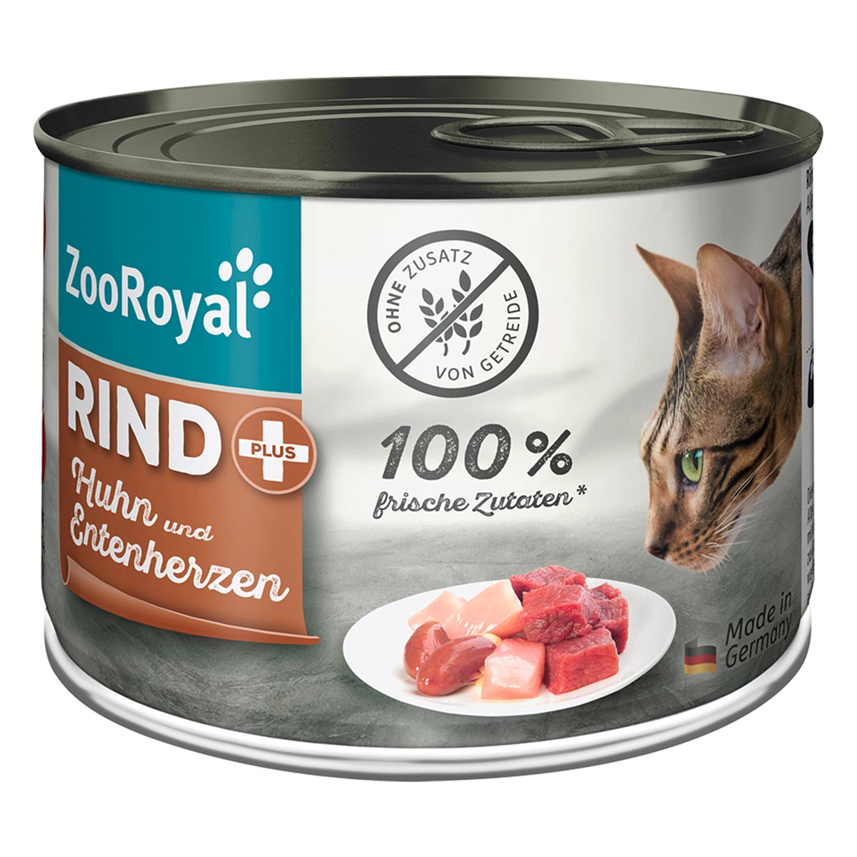 ZooRoyal Rind + Huhn & Entenherzen 6x200g von ZooRoyal