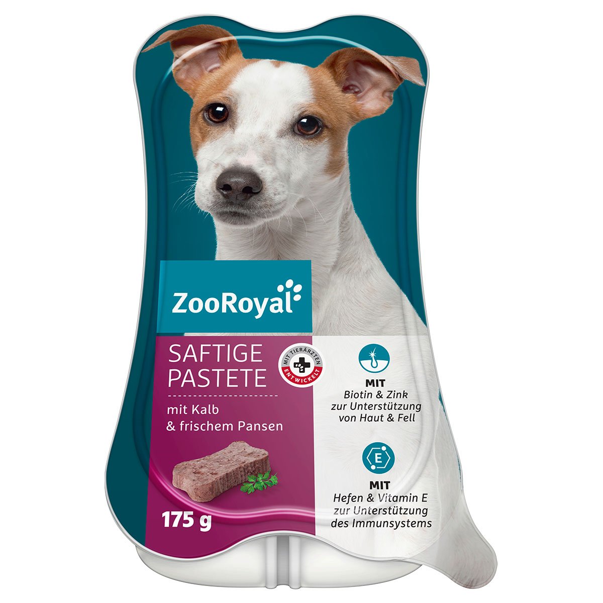 ZooRoyal Saftige Pastete mit Kalb & frischem Pansen 15x175g ZooRoyal Saftige Pastete mit Kalb & frischem Pansen 15x175g von ZooRoyal