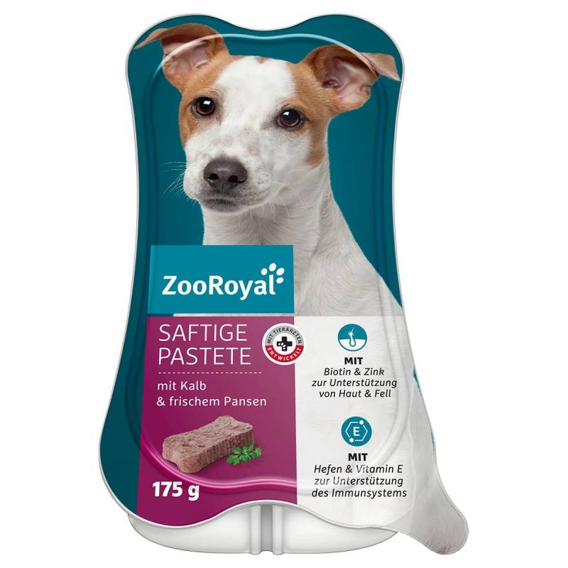 ZooRoyal Saftige Pastete mit Kalb & frischem Pansen 15x175g von ZooRoyal