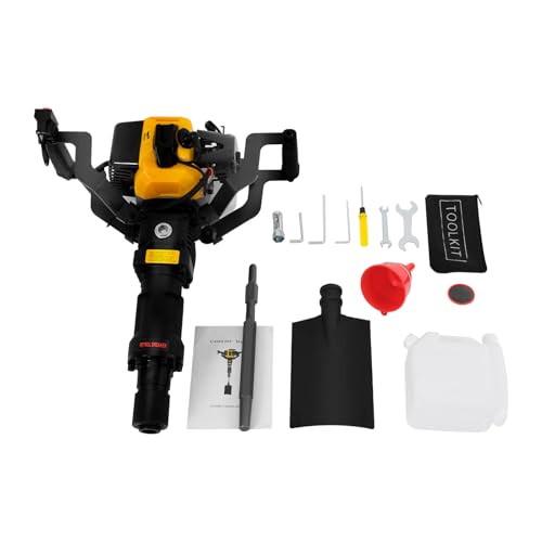 Zoobotanica 52CC 2-Takt Benzin-Baumgrabgerät, 1,9KW Erdlochbohrer Set, Handheld Benzinbagger, Gartenbaum Digger mit Schaufel,Baum Bagger für Bodengruben zu Graben, Baumwurzeln zu schneiden Zoobotanica 52CC 2-Takt Benzin-Baumgrabgerät, 1,9KW Erdlochbohrer Set, Handheld Benzinbagger, Gartenbaum Digger mit Schaufel,Baum Bagger für Bodengruben zu Graben, Baumwurzeln zu schneiden von Zoobotanica