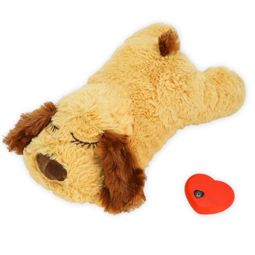 Zoocozy Spielzeug mit realistischem Herzschlag - Beruhigendes Angstlinderung Plüsch-Hundespielzeug für Welpen & erwachsene Hunde, maschinenwaschbar mit abnehmbarem Herzschlaggerät, Schlafhilfe für Zoocozy Spielzeug mit realistischem Herzschlag - Beruhigendes Angstlinderung Plüsch-Hundespielzeug für Welpen & erwachsene Hunde, maschinenwaschbar mit abnehmbarem Herzschlaggerät, Schlafhilfe für von Zoocozy