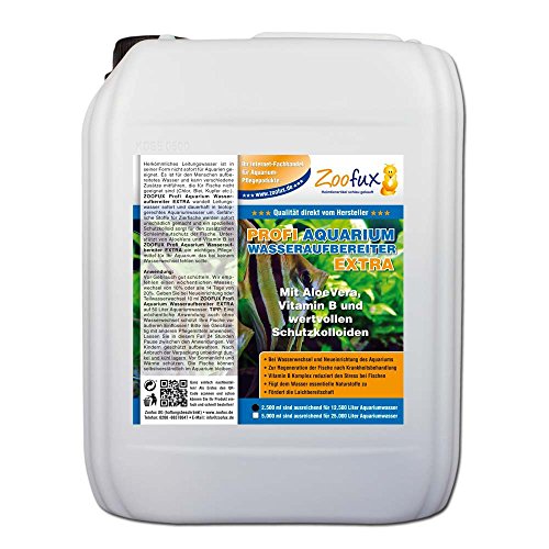 ZOOFUX Profi Aquarium Wasseraufbereiter EXTRA (Für Ihr Aquarium mit AloeVera, Vitamin B und wertvollen Schutzkolloiden), Inhalt:2.5 Liter von Zoofux Heimtierartikel schlau gekauft