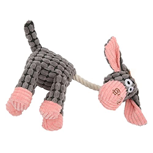 Zooke Zähneknirschen Kauspielzeug für Hunde Kauspielzeug für Haustiere Tägliche Unterhaltung Interaktiv Angstabbau Bissfest Langlebig für (Grau) von Zooke