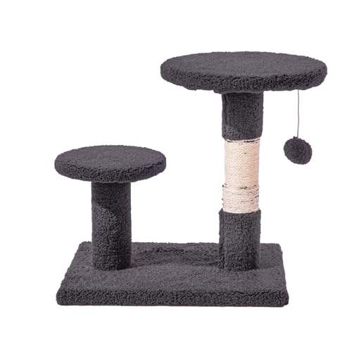 Zooland Katzenbaum Turm für Indoor Katzen, Mehrstöckig Katzenhaus mit Plattformbett, Sisalbaum Kletterbaum Katze Condo Perfekt für Haustier Spiel, Spaß, Ruhe, Kratzen von Zooland