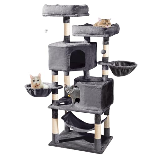 Zooland Katzenbaum Turm für Indoor Katzen, Mehrstöckig Katzenhaus mit Plattformbett, Sisalbaum Kletterbaum Katze Condo Perfekt für Haustier Spiel, Spaß, Ruhe, Kratzen Zooland Katzenbaum Turm für Indoor Katzen, Mehrstöckig Katzenhaus mit Plattformbett, Sisalbaum Kletterbaum Katze Condo Perfekt für Haustier Spiel, Spaß, Ruhe, Kratzen von Zooland