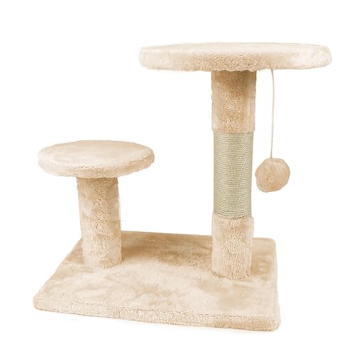 Zooland Katzenbaum Turm für Indoor Katzen, Mehrstöckig Katzenhaus mit Plattformbett, Sisalbaum Kletterbaum Katze Condo Perfekt für Haustier Spiel, Spaß, Ruhe, Kratzen Zooland Katzenbaum Turm für Indoor Katzen, Mehrstöckig Katzenhaus mit Plattformbett, Sisalbaum Kletterbaum Katze Condo Perfekt für Haustier Spiel, Spaß, Ruhe, Kratzen von Zooland