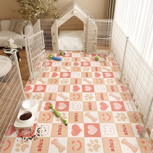 Rutschfeste Spielmatte, niedliches Design, Heimdekoration, leicht zu reinigen, wasserdicht, rechteckig, auslaufsicher, Krabbelmatte für Hunde, Katzen, Kinder (Stil 11,100 x 120 cm) von Zoomlie
