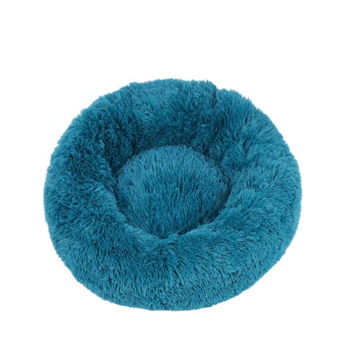Zoomlie Abnehmbares, waschbares Hundehütte, rundes Plüsch-Haustierbett, Katzennest, Haustierbedarf, Haustiermatte, für den Innenbereich, Hundehütte, Kuschelbett, Hundecouch, Bett, rutschfest (80 cm, Cyanblau) Zoomlie Abnehmbares, waschbares Hundehütte, rundes Plüsch-Haustierbett, Katzennest, Haustierbedarf, Haustiermatte, für den Innenbereich, Hundehütte, Kuschelbett, Hundecouch, Bett, rutschfest (80 cm, Cyanblau) von Zoomlie