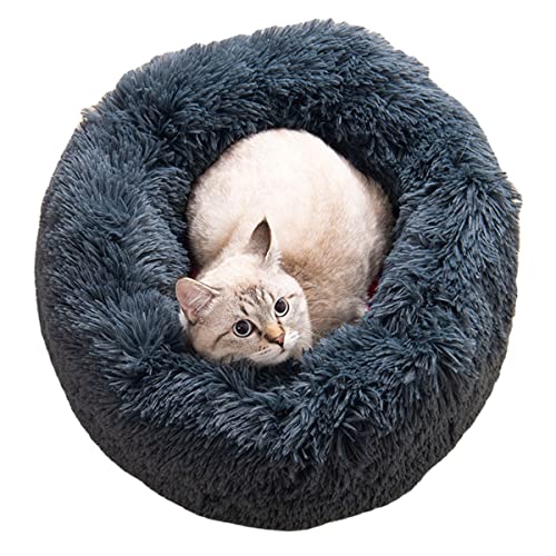 Zoomlie Beruhigendes Hundebett, Plüsch-Donut-Haustierbetten für Hunde und Katzen, weiches Welpen, Kätzchen, Kuschelbett, rundes Haustierbett, waschbar, Hundebetten für verbesserten Schlaf (L-60 cm, Zoomlie Beruhigendes Hundebett, Plüsch-Donut-Haustierbetten für Hunde und Katzen, weiches Welpen, Kätzchen, Kuschelbett, rundes Haustierbett, waschbar, Hundebetten für verbesserten Schlaf (L-60 cm, von Zoomlie