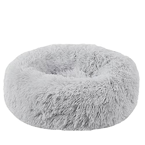 Zoomlie Haustierbett 50/60/70/80/100 cm, Plüsch-Donut für große, mittelgroße und kleine Hunde, Katzen, beruhigend, Angstlinderung, flauschig, weich, kuschelig, abnehmbar, rundes Haustiernest (100 cm, grau1) Zoomlie Haustierbett 50/60/70/80/100 cm, Plüsch-Donut für große, mittelgroße und kleine Hunde, Katzen, beruhigend, Angstlinderung, flauschig, weich, kuschelig, abnehmbar, rundes Haustiernest (100 cm, grau1) von Zoomlie