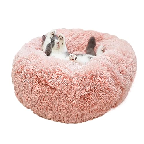 Zoomlie Hundebett, abnehmbar, waschbar, lang, Plüsch, rund, rutschfest, super flauschig, weich, 90 cm, schmutziges Rosa Zoomlie Hundebett, abnehmbar, waschbar, lang, Plüsch, rund, rutschfest, super flauschig, weich, 90 cm, schmutziges Rosa von Zoomlie