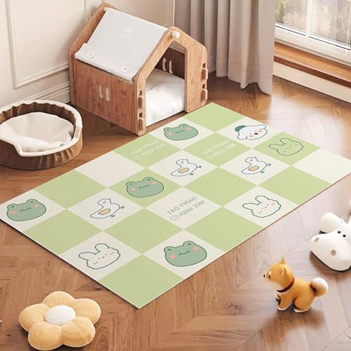 Zuschneidbare Katzen-Futtermatte, wasserdicht, Innendekoration, auslaufsicher, Hunde-Regenmatten, schmutzabweisend, Wohnzimmerteppich, Boden-Tischset für Katzen, Hunde, Kinder (Stil 4,40 x 60 cm) von Zoomlie