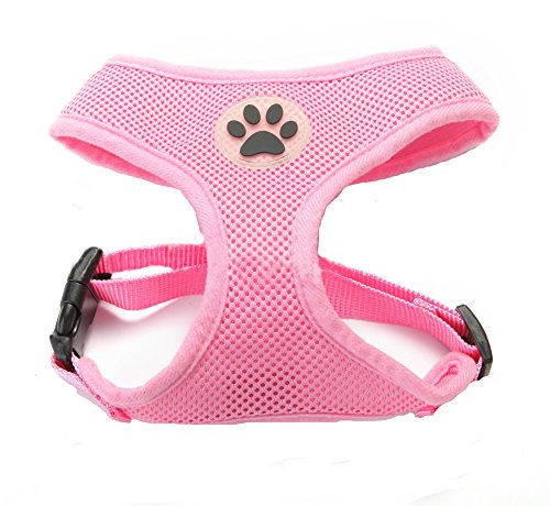ZoonPark® weiches Hundegeschirr, für Haustier / Hund, atmungsaktives weiches Netzgewebe, Verstellbares Geschirr für kleine bis mittelgroße Hunde von ZoonPark
