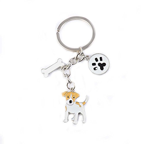 Zoonpark®-Hunde-Schlüsselanhänger, süßer kleiner Hunde-Schlüsselring, aus Metall von ZoonPark