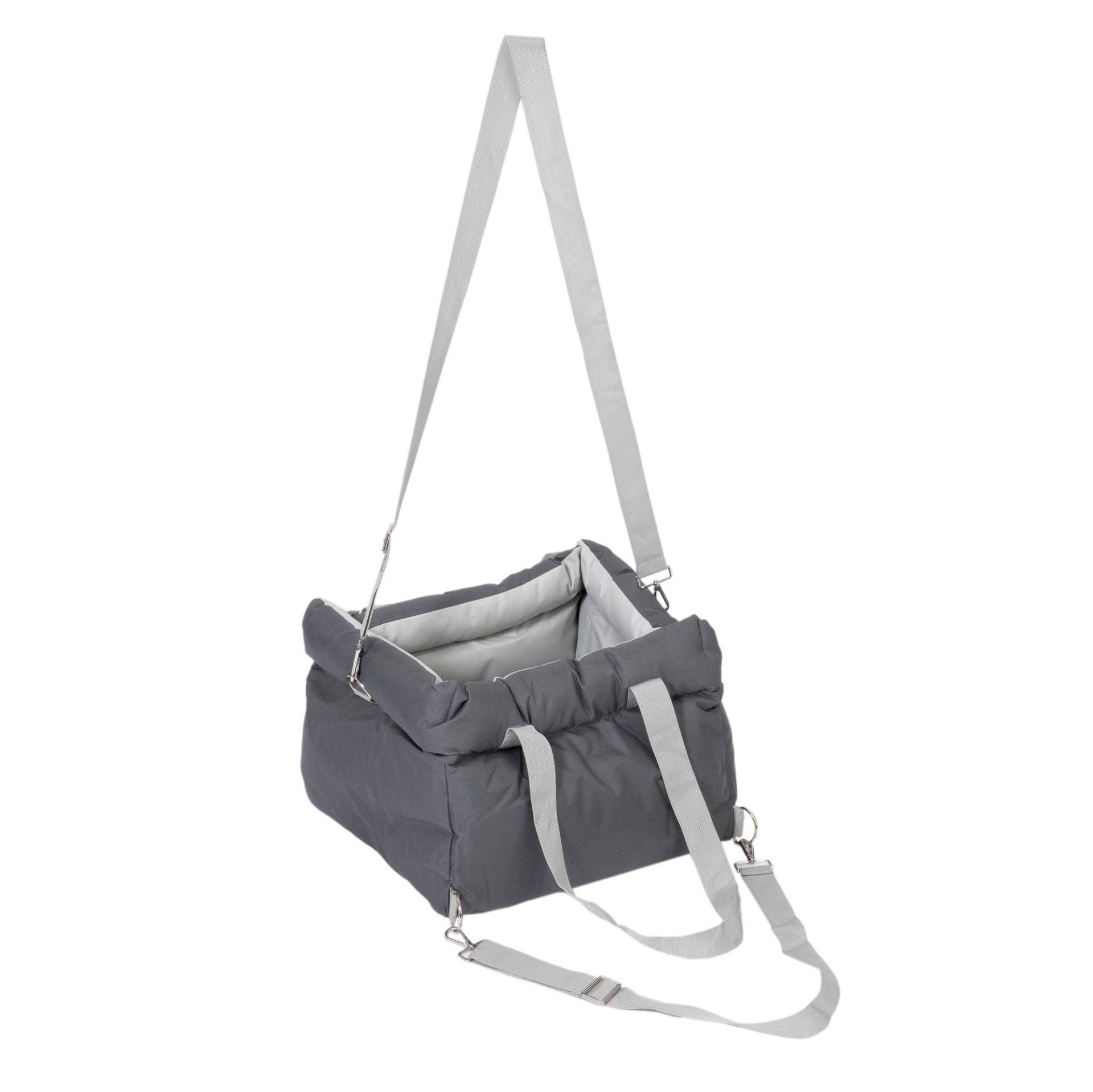 zooplus Basics Hundeautositz, grau - L 45 x B 41 x H 29 cm von Zooplus Basics