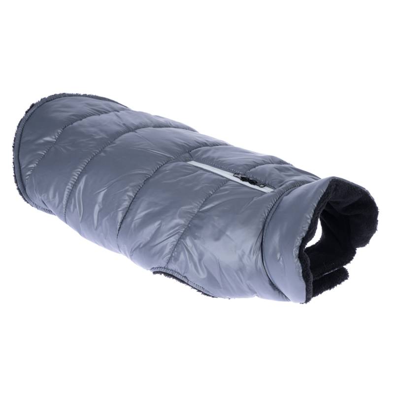 zooplus Basics Hundemantel mit reflektierendem Reißverschluss - ca. 35 cm Rückenlänge von Zooplus Basics