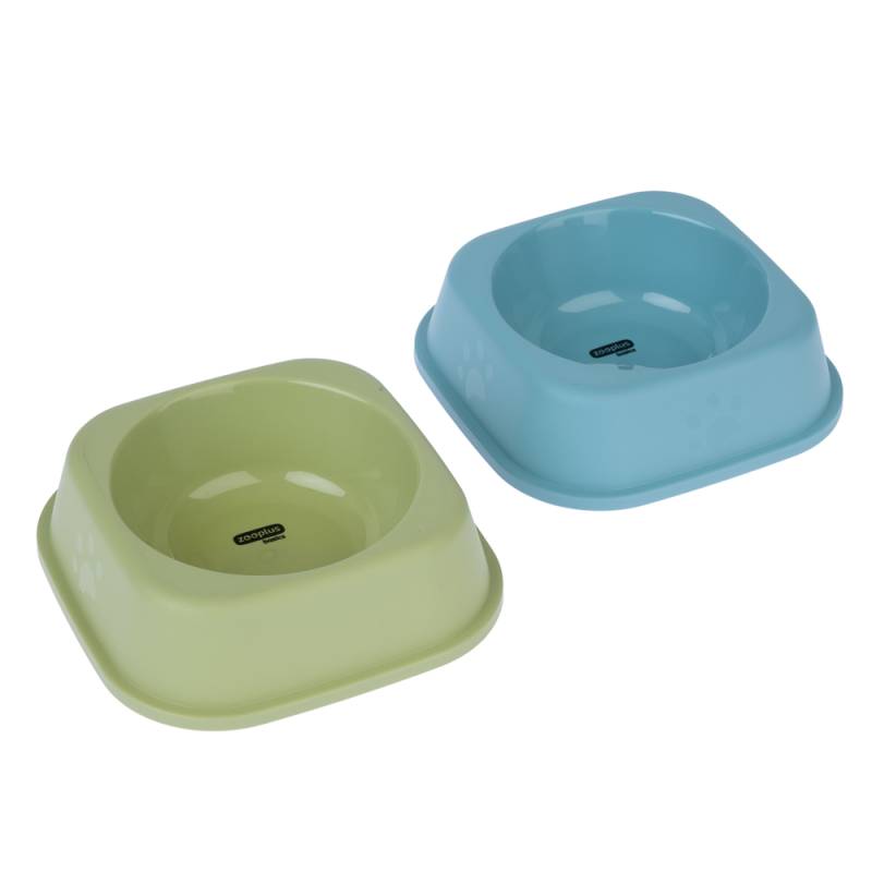 zooplus Basics Katzennäpfe, viereckig - 2 x 300 ml von Zooplus Basics