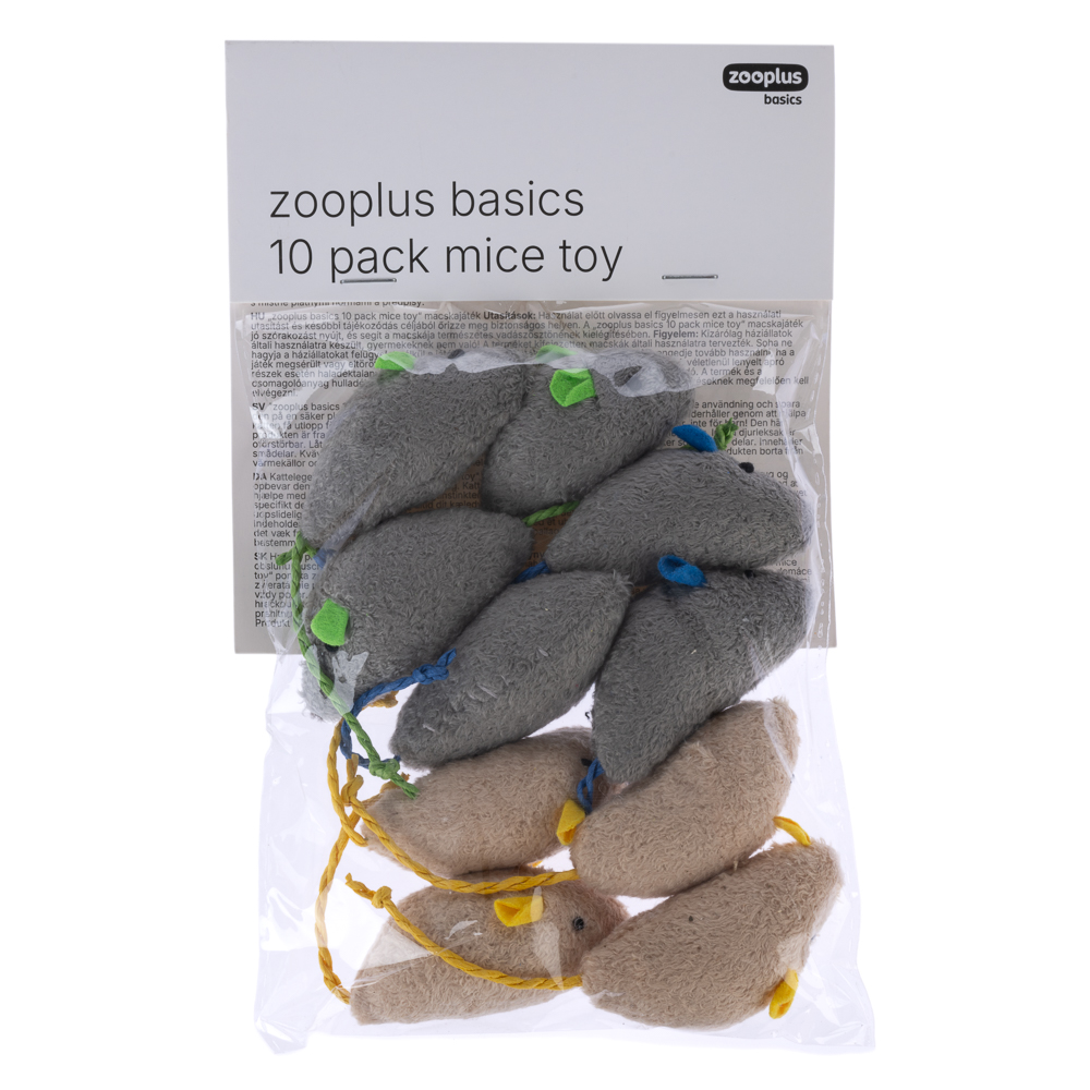 zooplus Basics Katzenspielzeugset Mäuse - 10er Pack zooplus Basics Katzenspielzeugset Mäuse - 10er Pack von Zooplus Basics