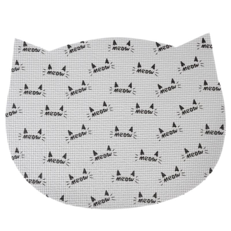 zooplus Basics Napfunterlage in Katzenform - L 48,2 x B 38 x H 0,5 cm von Zooplus Basics