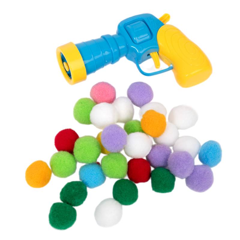 zooplus Basics Plüschball-Pistole für Katzen - Spielzeugpistole inkl. 30 Plüschbälle zooplus Basics Plüschball-Pistole für Katzen - Spielzeugpistole inkl. 30 Plüschbälle von Zooplus Basics