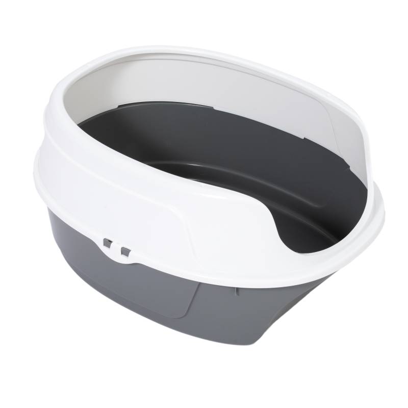 zooplus Basics Schalentoilette für Katzen - grau / weiß zooplus Basics Schalentoilette für Katzen - grau / weiß von Zooplus Basics