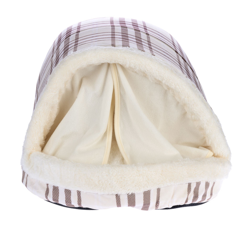 zooplus basics Karo Kuschelbett Höhle - L 60 x B 40 x H 28 cm von Zooplus Basics