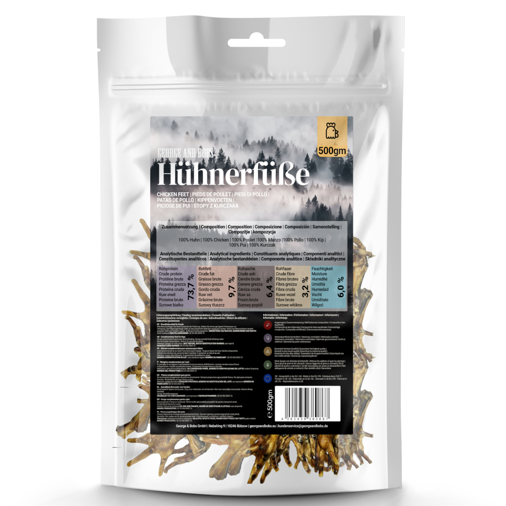 George & Bobs Hühnerfüße - 500 g George & Bobs Hühnerfüße - 500 g von Zooplus & Bobs