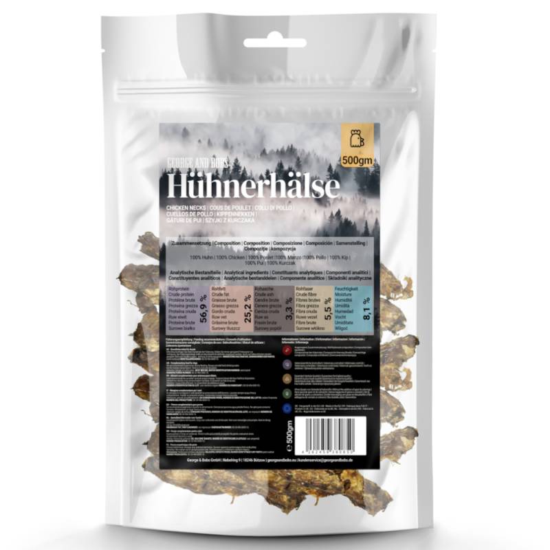 George & Bobs Hühnerhälse - 500 g von Zooplus & Bobs