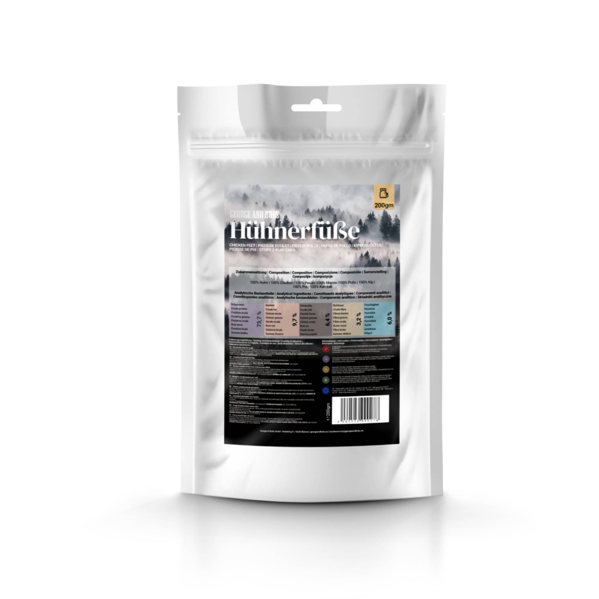 George & Bobs Hundesnacks 200 g - Hühnerfüße George & Bobs Hundesnacks 200 g - Hühnerfüße von Zooplus & Bobs