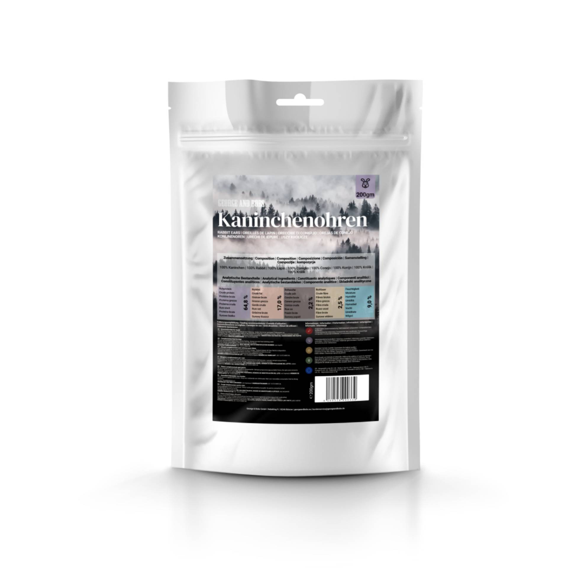 George & Bobs Hundesnacks 200 g - Kaninchenohren ohne Fell George & Bobs Hundesnacks 200 g - Kaninchenohren ohne Fell von Zooplus & Bobs