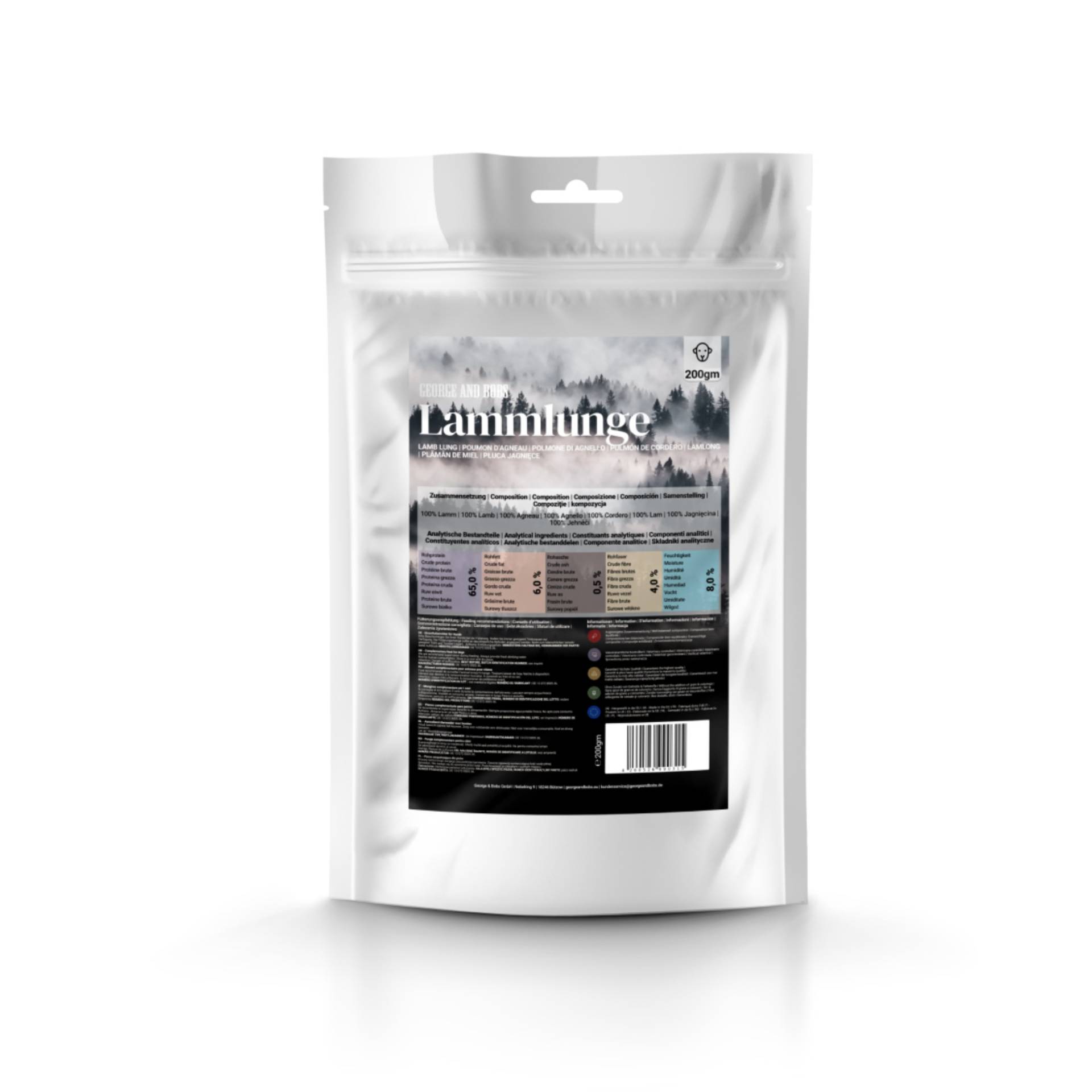 George & Bobs Hundesnacks 200 g - Lammlunge George & Bobs Hundesnacks 200 g - Lammlunge von Zooplus & Bobs