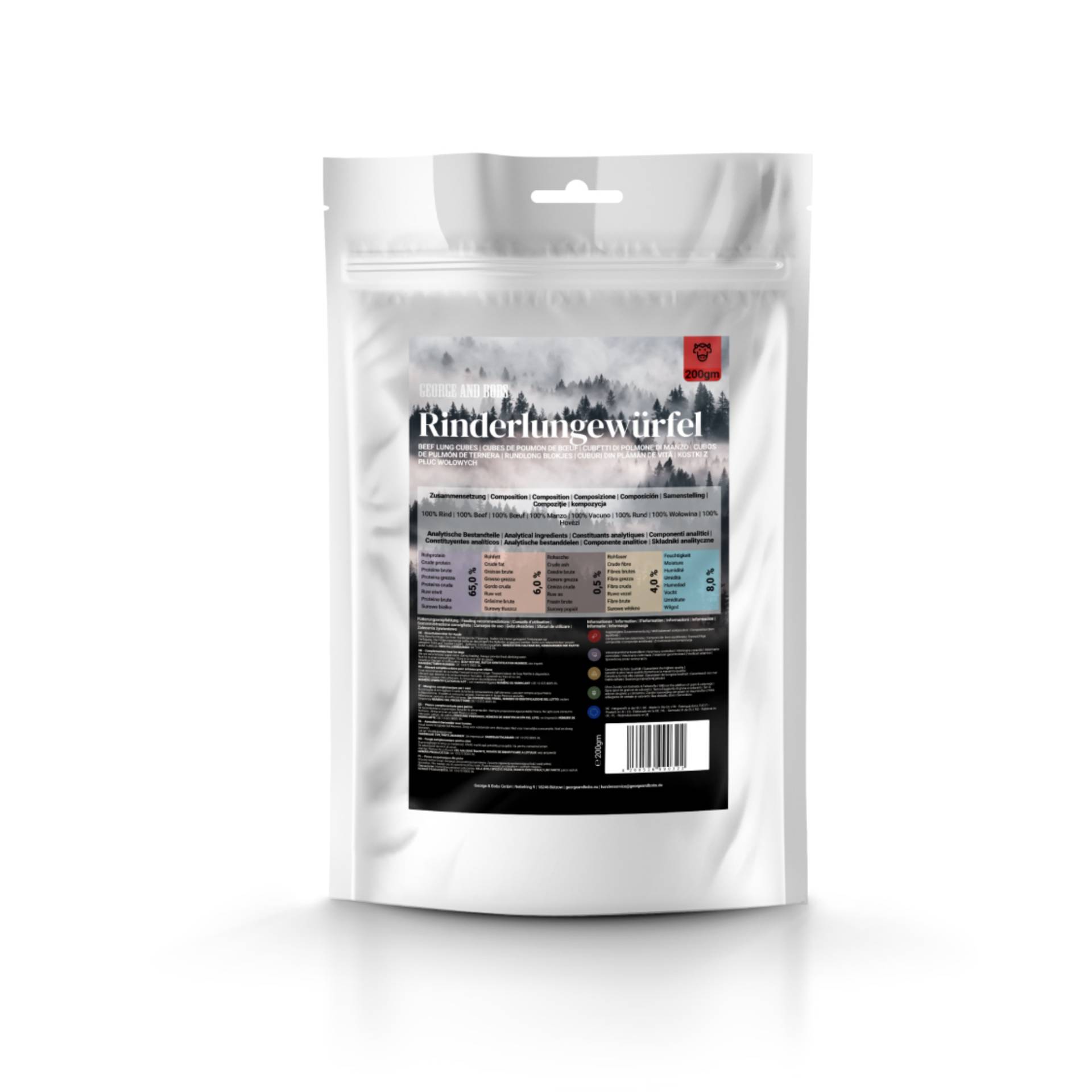 George & Bobs Hundesnacks 200 g - Rinderlungenwürfel George & Bobs Hundesnacks 200 g - Rinderlungenwürfel von Zooplus & Bobs