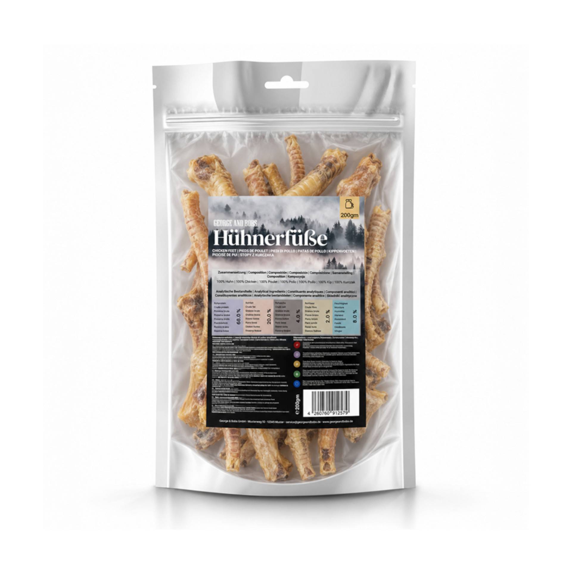 George & Bobs Hundesnacks Hühnerfüße - 200 g George & Bobs Hundesnacks Hühnerfüße - 200 g von Zooplus & Bobs