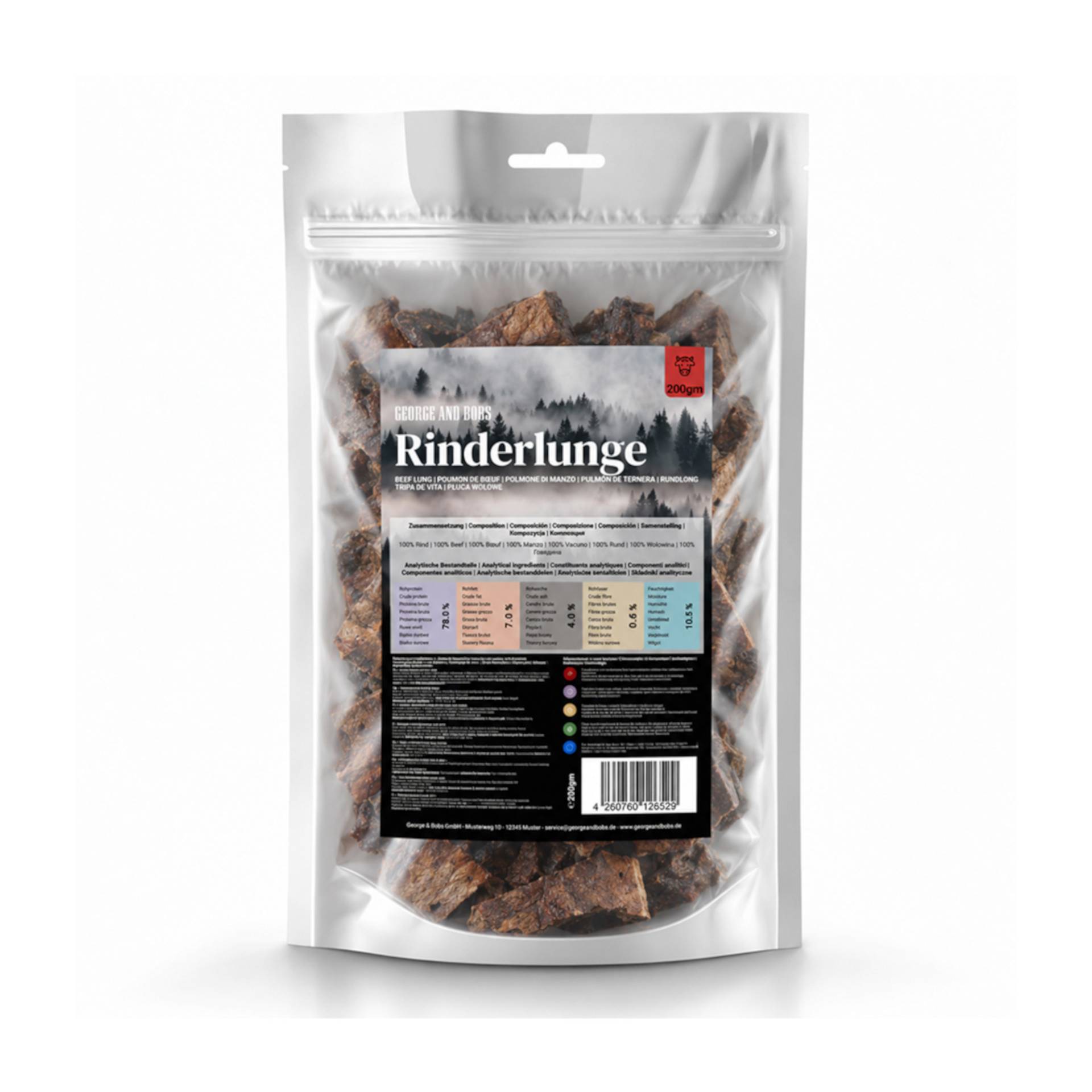 George & Bobs Hundesnacks Rinderlunge - 200 g George & Bobs Hundesnacks Rinderlunge - 200 g von Zooplus & Bobs