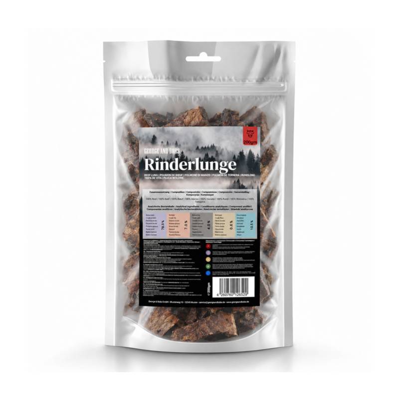 George & Bobs Hundesnacks Rinderlunge - 200 g George & Bobs Hundesnacks Rinderlunge - 200 g von Zooplus & Bobs