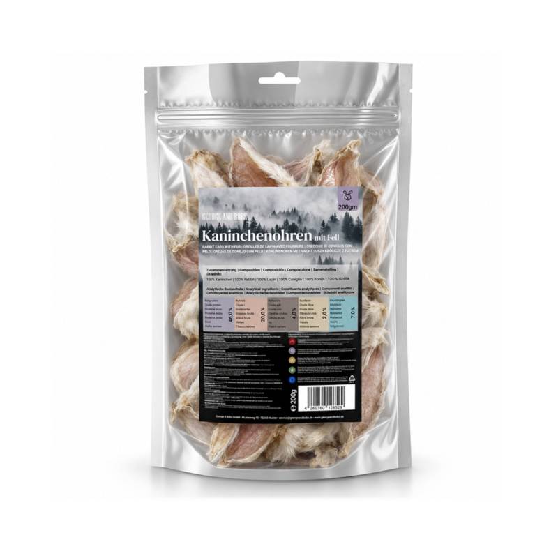 George & Bobs Kaninchenohren mit Fell - 200 g George & Bobs Kaninchenohren mit Fell - 200 g von Zooplus & Bobs