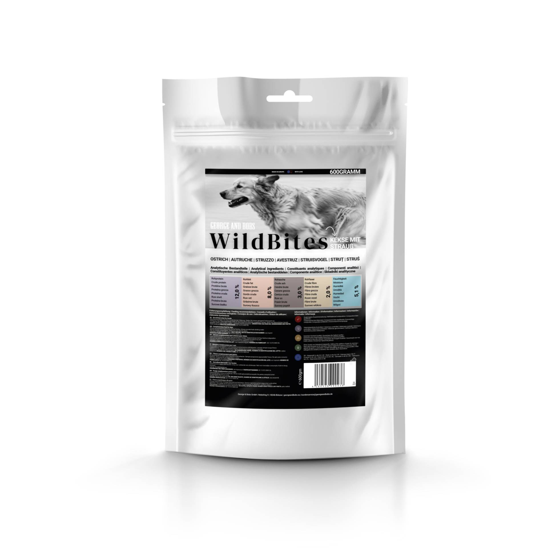 George & Bobs Kekse 600 g Strauß George & Bobs Kekse 600 g Strauß von Zooplus & Bobs