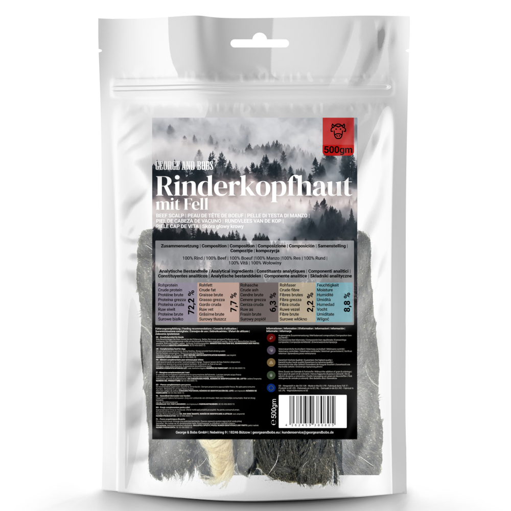 George & Bobs Rinderkopfhaut mit Fell - Rinderkopfhaut mit Fell George & Bobs Rinderkopfhaut mit Fell - Rinderkopfhaut mit Fell von Zooplus & Bobs