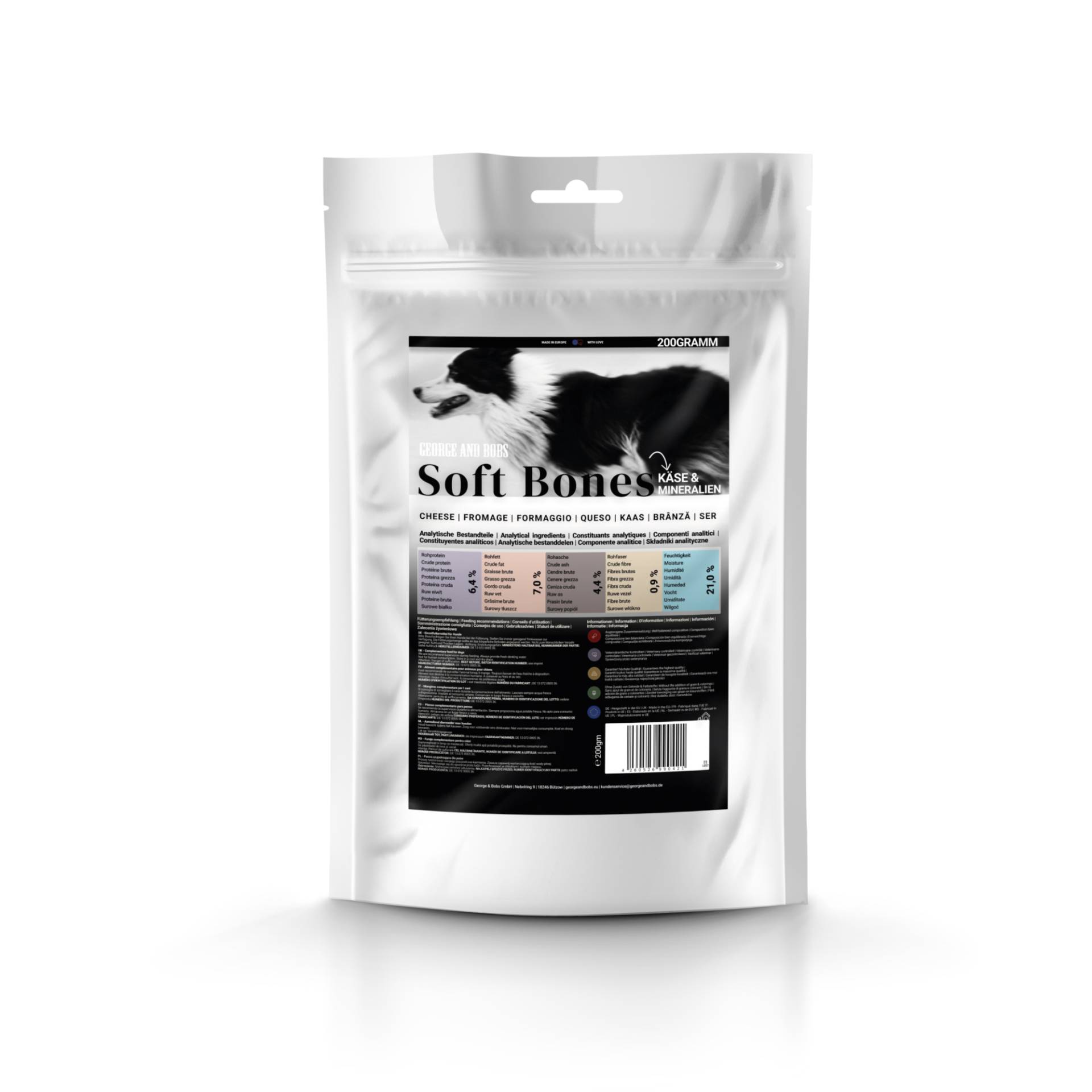 George & Bobs Softbones mit Käse 200 g George & Bobs Softbones mit Käse 200 g von Zooplus & Bobs