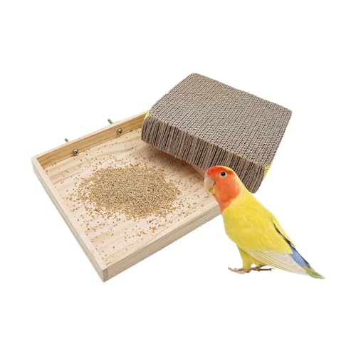 Vogelsitzstange,Pappspielplatz - Interaktives Spielzeug Zum Knabbern Und Zerlegen Für Wellensittiche Nymphensittiche Finken Aras Sittiche Vogelsitzstange,Pappspielplatz - Interaktives Spielzeug Zum Knabbern Und Zerlegen Für Wellensittiche Nymphensittiche Finken Aras Sittiche von Zopoee