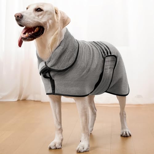 Zorela Hundebademantel, Superweicher Bademantel Hund aus Korallenvlies, Hunde Bademantel Hundehandtuch Extra Saugfähig für nach dem Bad, Strand, Pool Zorela Hundebademantel, Superweicher Bademantel Hund aus Korallenvlies, Hunde Bademantel Hundehandtuch Extra Saugfähig für nach dem Bad, Strand, Pool von Zorela