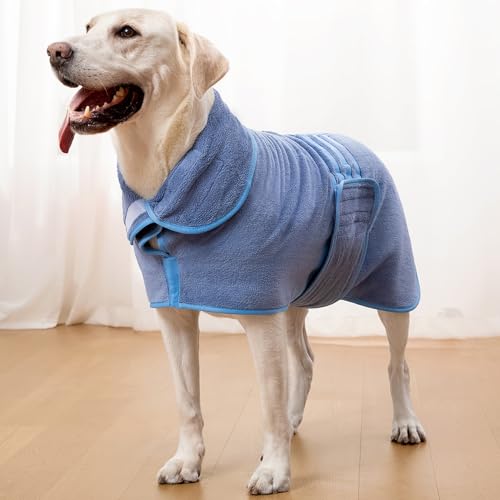 Zorela Hundebademantel, Superweicher Bademantel Hund aus Korallenvlies, Hunde Bademantel Hundehandtuch Extra Saugfähig für nach dem Bad, Strand, Pool Zorela Hundebademantel, Superweicher Bademantel Hund aus Korallenvlies, Hunde Bademantel Hundehandtuch Extra Saugfähig für nach dem Bad, Strand, Pool von Zorela