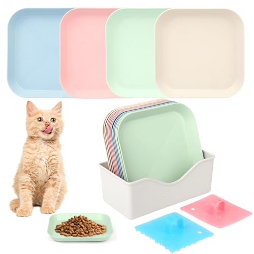 Zouboto 12 Stück Katzennapf Flach,Katzennäpfe,Fressnapf Katzen Futternapf, Bunt Katzenfutter Napfset, Katzenteller,Fressnäpfe für Katzen Leicht zu Reinigen Katzenschüssel für Nass-/Trockenfutter Zouboto 12 Stück Katzennapf Flach,Katzennäpfe,Fressnapf Katzen Futternapf, Bunt Katzenfutter Napfset, Katzenteller,Fressnäpfe für Katzen Leicht zu Reinigen Katzenschüssel für Nass-/Trockenfutter von Zouboto