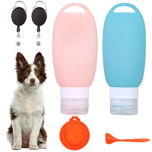 Zouboto 2 Stück 90ml Futtertube zum Befüllen Hund Nassfutter - Silikon Reiseflaschen mit praktischer Teleskopschnalle - Wiederverwendbar Futtertube Hund Zouboto 2 Stück 90ml Futtertube zum Befüllen Hund Nassfutter - Silikon Reiseflaschen mit praktischer Teleskopschnalle - Wiederverwendbar Futtertube Hund von Zouboto