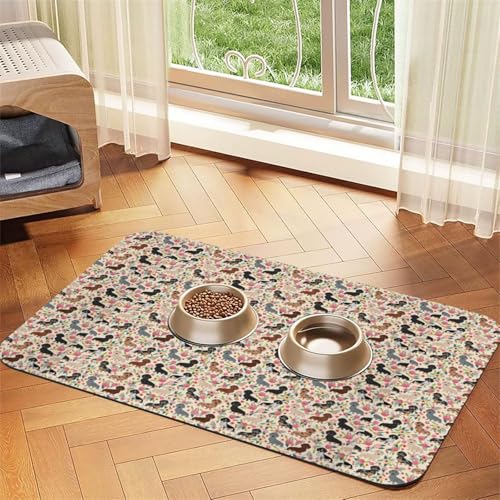 Berner Sennenhunde Weihnachten Süßer Hund,wasserdichte Futtermatte für Haustiere, Tischsets für Katzen und Hunde für Futter und Wasser, Futtermatten aus PU-Leder,40x60cm Berner Sennenhunde Weihnachten Süßer Hund,wasserdichte Futtermatte für Haustiere, Tischsets für Katzen und Hunde für Futter und Wasser, Futtermatten aus PU-Leder,40x60cm von Zouey