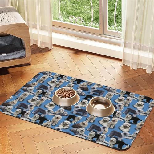 Bobtail,wasserdichte Futtermatte für Haustiere, Tischsets für Katzen und Hunde für Futter und Wasser, Futtermatten aus PU-Leder,40x60cm Bobtail,wasserdichte Futtermatte für Haustiere, Tischsets für Katzen und Hunde für Futter und Wasser, Futtermatten aus PU-Leder,40x60cm von Zouey