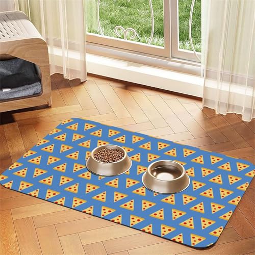 Dunkelblau Schwarz,wasserdichte Futtermatte für Haustiere, Tischsets für Katzen und Hunde für Futter und Wasser, Futtermatten aus PU-Leder,40x60cm Dunkelblau Schwarz,wasserdichte Futtermatte für Haustiere, Tischsets für Katzen und Hunde für Futter und Wasser, Futtermatten aus PU-Leder,40x60cm von Zouey