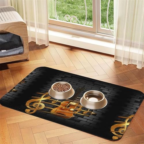 Farbige Steine,wasserdichte Futtermatte für Haustiere, Tischsets für Katzen und Hunde für Futter und Wasser, Futtermatten aus PU-Leder,40x60cm Farbige Steine,wasserdichte Futtermatte für Haustiere, Tischsets für Katzen und Hunde für Futter und Wasser, Futtermatten aus PU-Leder,40x60cm von Zouey