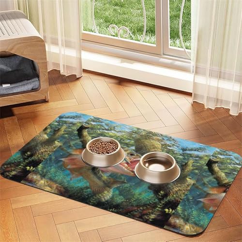 Frischer Granatapfel,wasserdichte Futtermatte für Haustiere, Tischsets für Katzen und Hunde für Futter und Wasser, Futtermatten aus PU-Leder,40x60cm Frischer Granatapfel,wasserdichte Futtermatte für Haustiere, Tischsets für Katzen und Hunde für Futter und Wasser, Futtermatten aus PU-Leder,40x60cm von Zouey