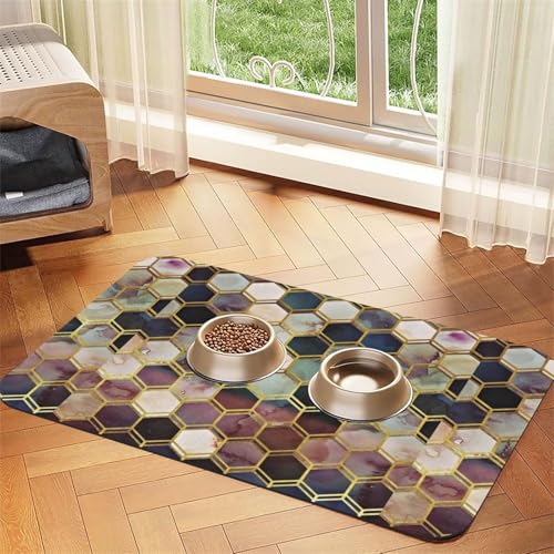 Gold funkelt,wasserdichte Futtermatte für Haustiere, Tischsets für Katzen und Hunde für Futter und Wasser, Futtermatten aus PU-Leder,40x60cm Gold funkelt,wasserdichte Futtermatte für Haustiere, Tischsets für Katzen und Hunde für Futter und Wasser, Futtermatten aus PU-Leder,40x60cm von Zouey